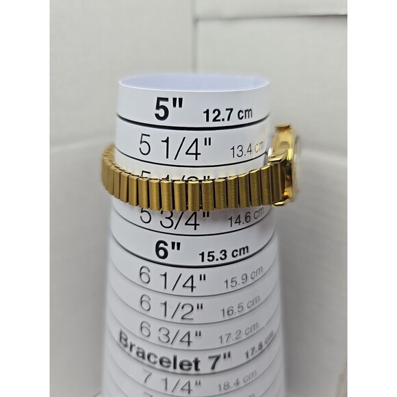 Timex Cavatina Gold Tone Oval Womens Quartz Watch Stretch Band New Battery - Picture 7 of 11